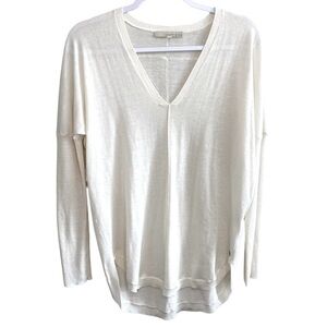 Monk & Lou - Cream Merino Wool Oversized Knit Sweater - Size Medium